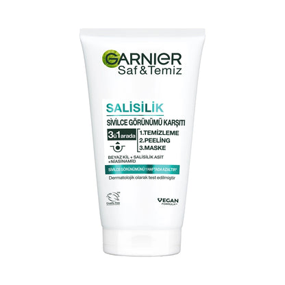 Garnier Pure &amp; Clean 3 in 1 Peeling 150 ml