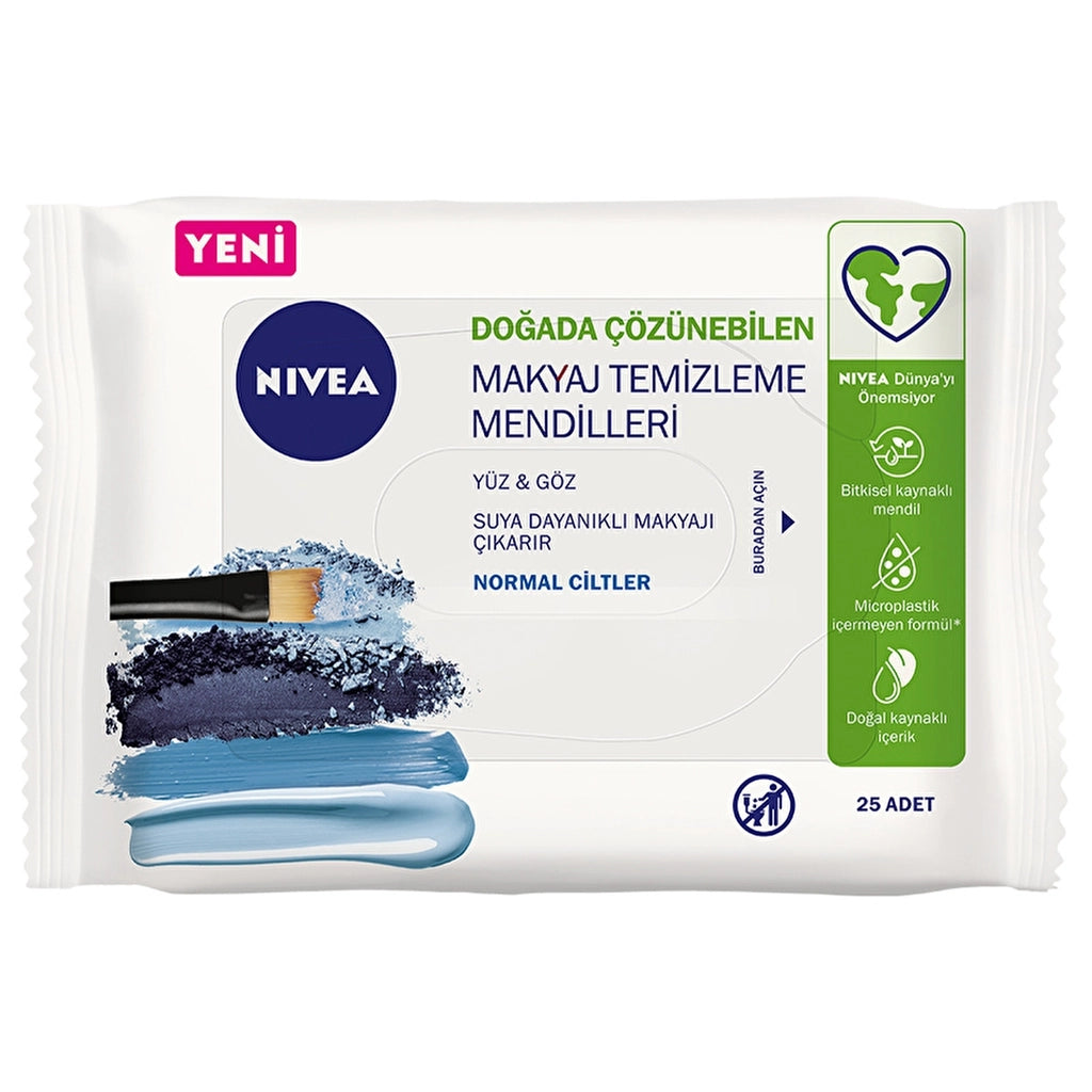 Nivea Makeup Removal Wipes 25 Pieces (For Face, Eyes and Normal Skin)