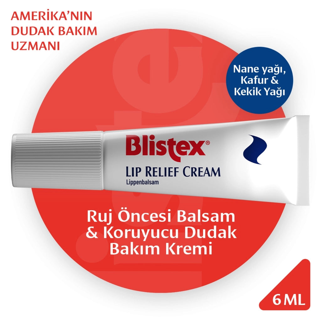 Blistex Lip Relief Cream SPF 15 Lip Care Cream &amp; Pre-Lipstick Balm 6 ml