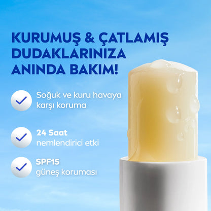 Nivea Colorless Moisturizing Lip Care Cream Med Repair 4.8 gr