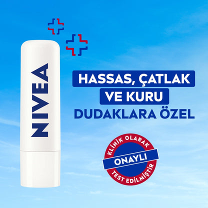 Nivea Colorless Moisturizing Lip Care Cream Med Repair 4.8 gr