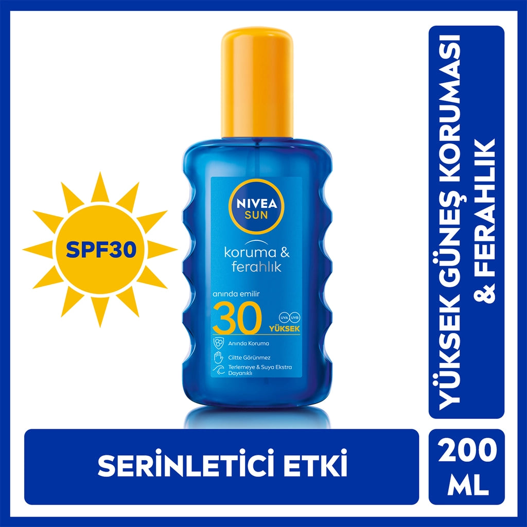 Nivea Sun SPF30 Sun Protection and Freshness Body Spray 200 ml