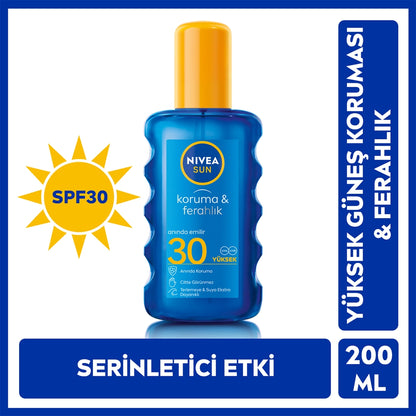 Nivea Sun SPF30 Sun Protection and Freshness Body Spray 200 ml