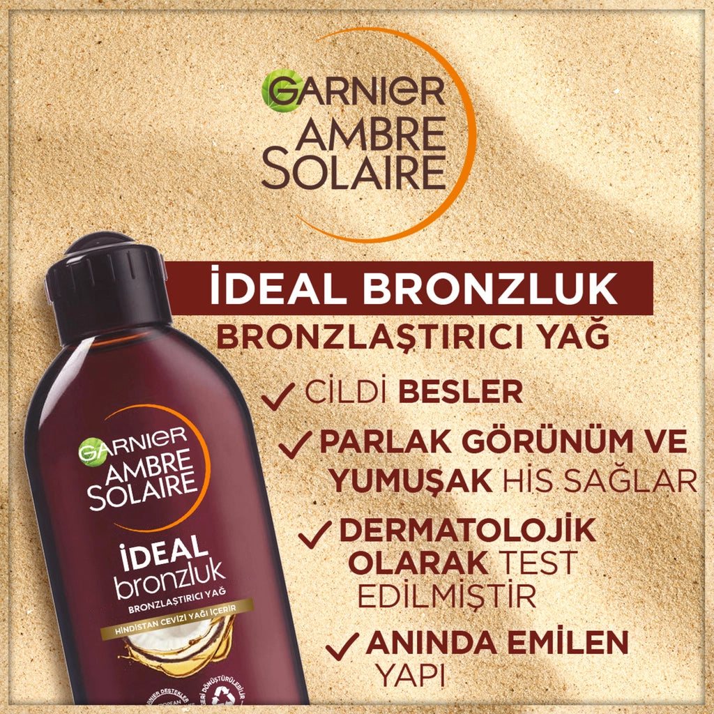 Garnier Ambre Solaire Ideal Tan Bronzing Oil 200 ml