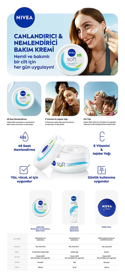 Nivea Soft Moisturizing Care Cream 300 ml