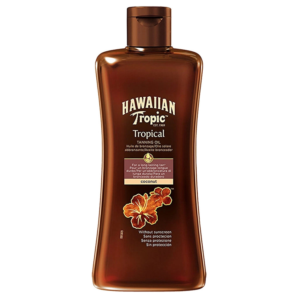 Hawaiian Tropic Tanning Oil Intensive Bronzing Oil Factor-Free 200 ml