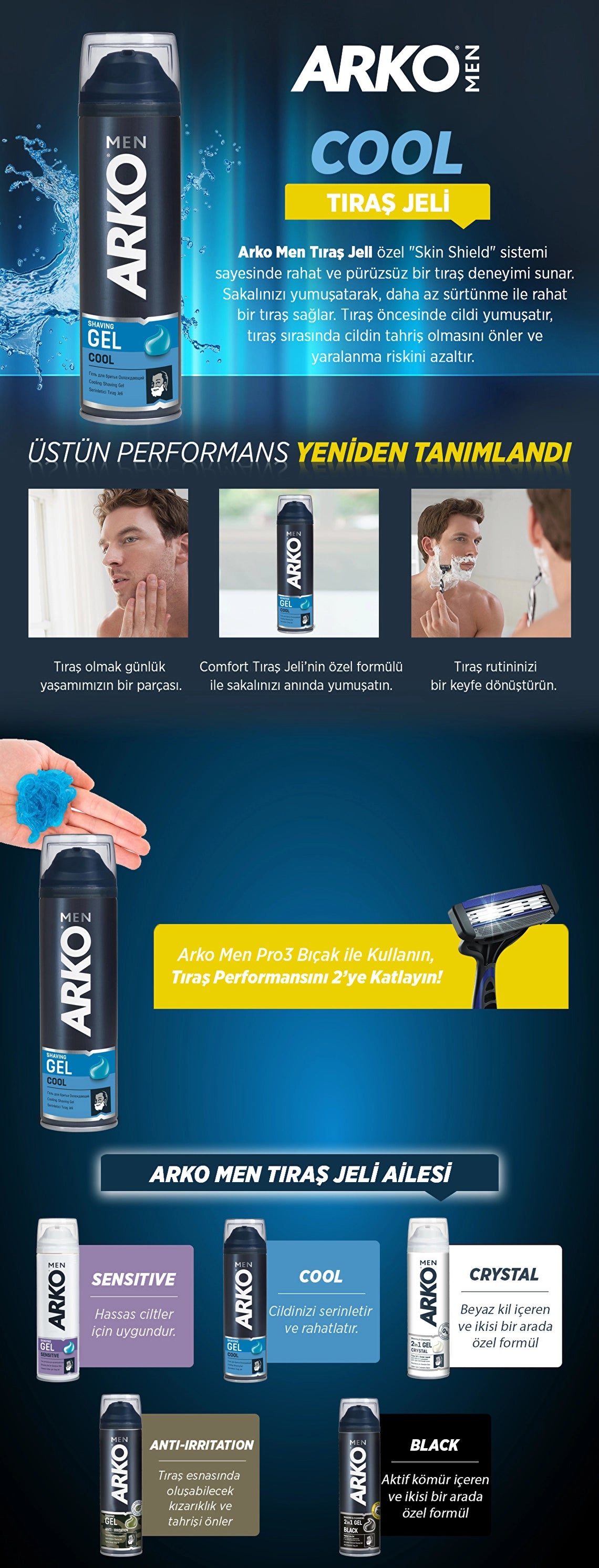 Arko Men Shaving Gel Cool 200 ml