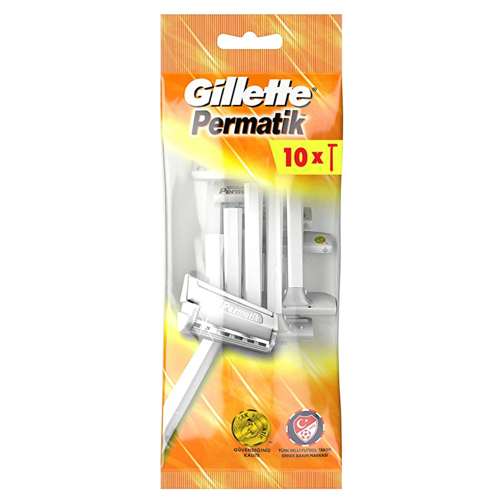 Gillette Permatik 1 Disposable Razor 10 Pack