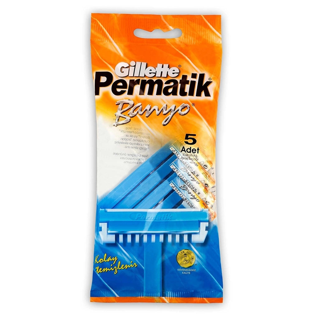 Gillette Permatic Bathroom Disposable Razor Set of 5