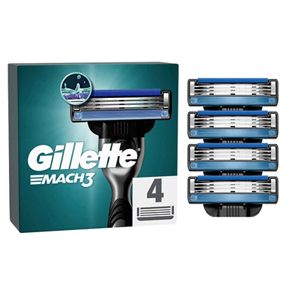 Gillette Mach3 Replacement Razor Blades 4 Pieces