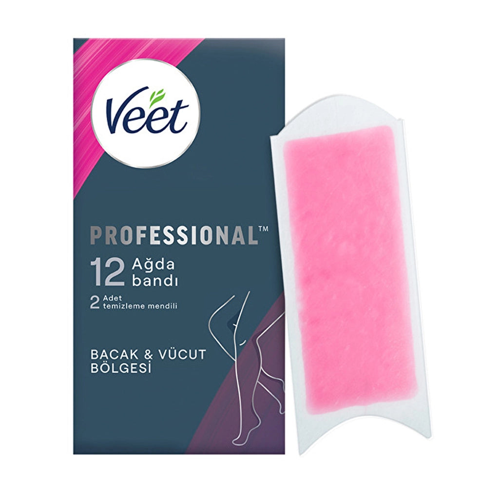Veet Professional Waxing Strips Normal Skin 12 Pack