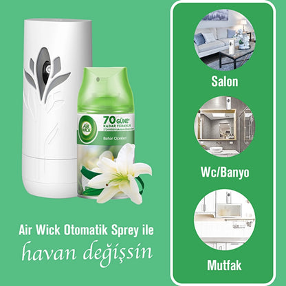 Air Wick Spring Flowers Freshmatic Air Freshener Machine + Spare 250 ml