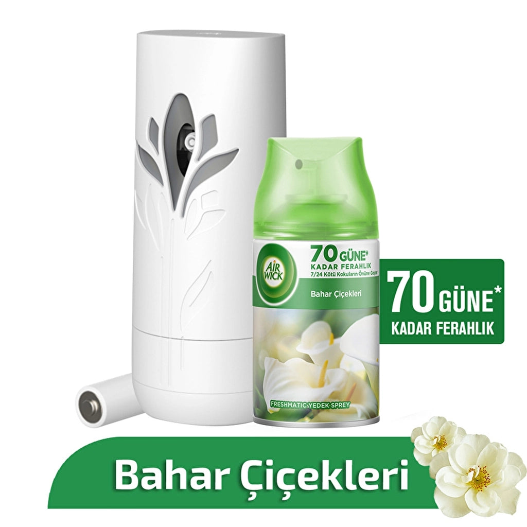 Air Wick Spring Flowers Freshmatic Air Freshener Machine + Spare 250 ml