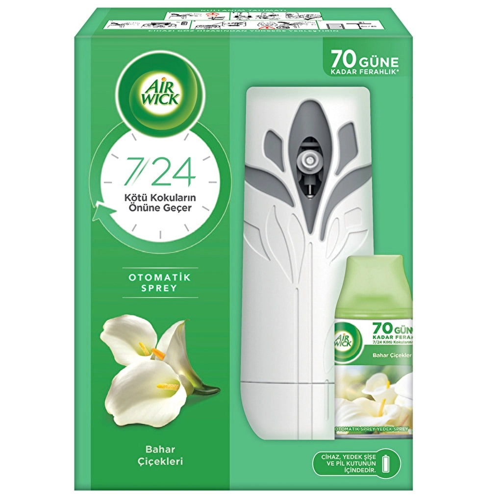 Air Wick Spring Flowers Freshmatic Air Freshener Machine + Spare 250 ml