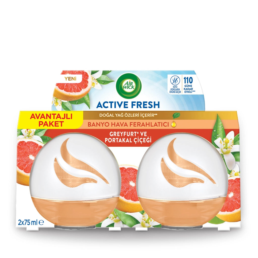 Air Wick Decosphere Grapefruit and Orange Blossom Room Fragrance 2 x 75 ml