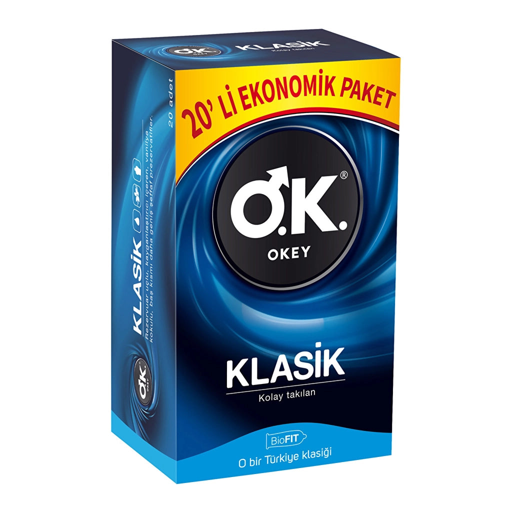 Okey Classic Economic Condom 20 Pcs