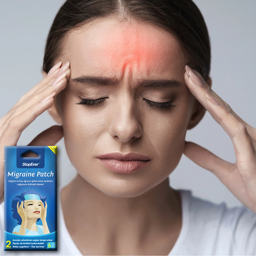 StopEver Migraine Cooling Hydrogel Plaster 2-pack