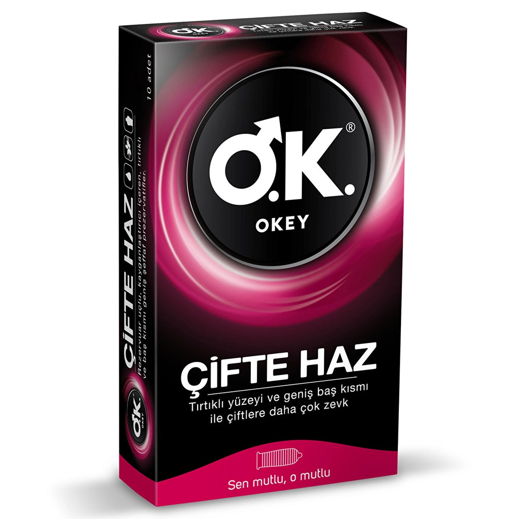 Okey Double Pleasure Condom 10pcs