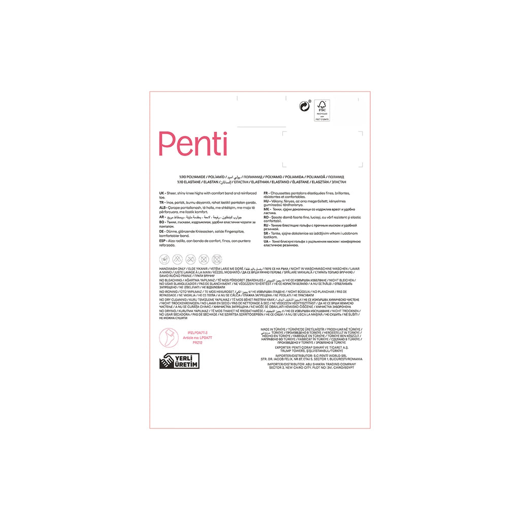 Penti Fit 15 Trousers Socks Light Skin 51/STD