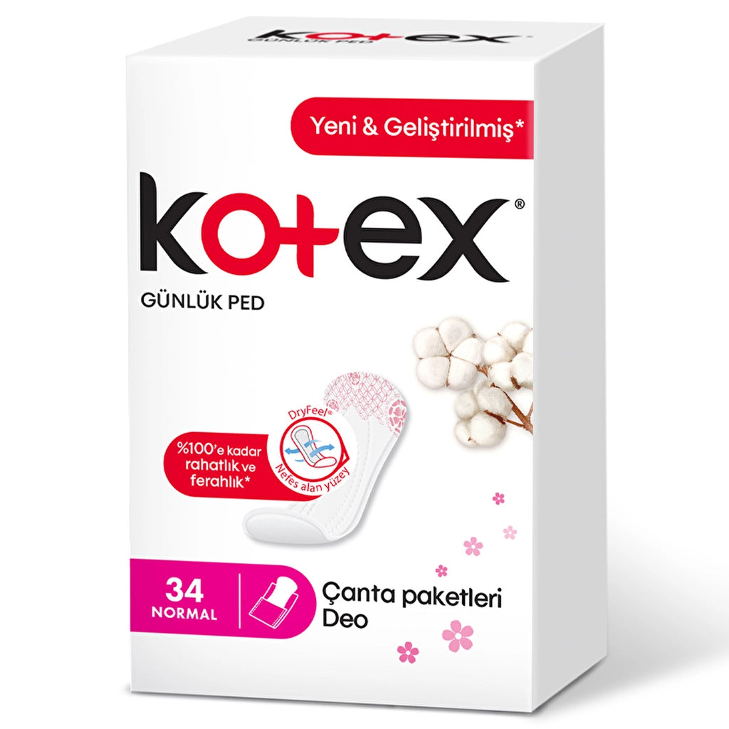 Kotex Daily Pads Normal 34 Pcs