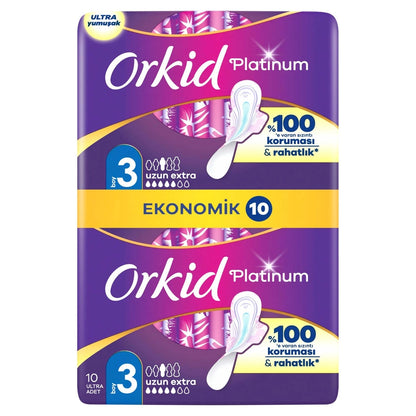 Orkid Platinum Night (Size 3) 10 Pieces Sanitary Pads