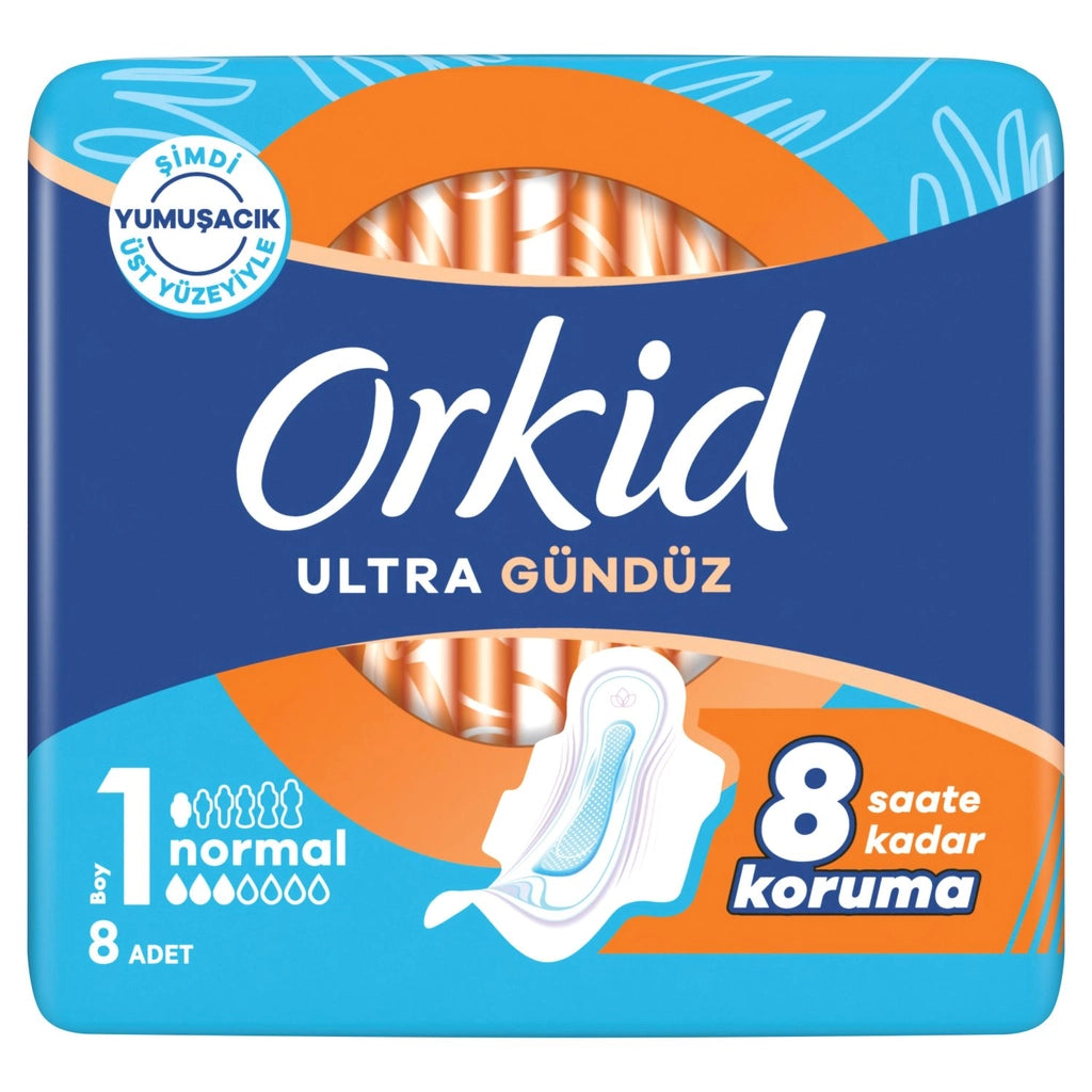 Orkid Ultra Normal (Size 1) Winged Sanitary Pad 8 Pads