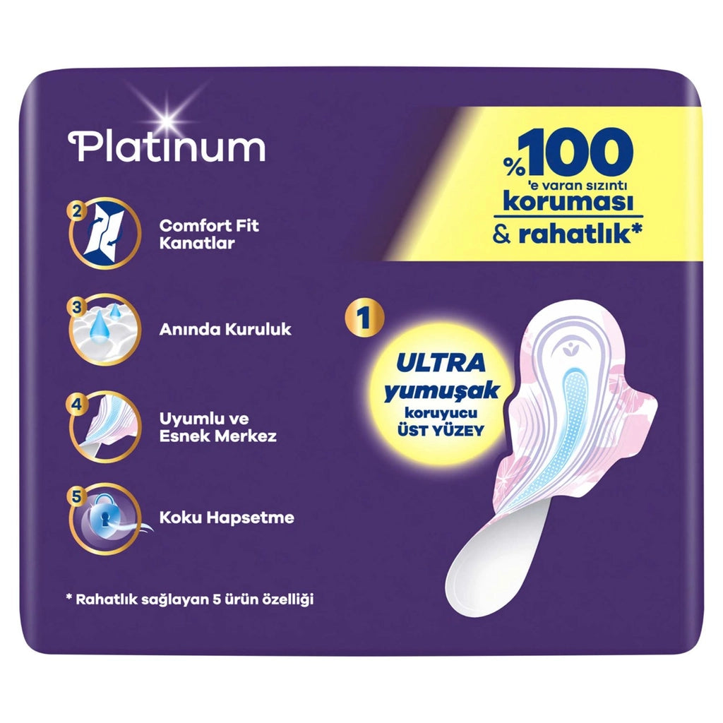 Orkid Platinum Winged Long (Size 2) 7 Pieces Sanitary Pads