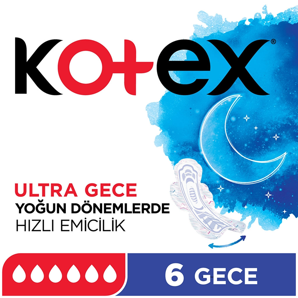 Kotex Ultra Pad Night 6 Pack