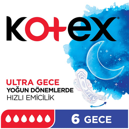 Kotex Ultra Pad Night 6 Pack