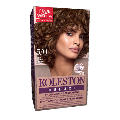 Wella Koleston Deluxe Ammonia-Free Kit Hair Dye 5/0 Light Brown