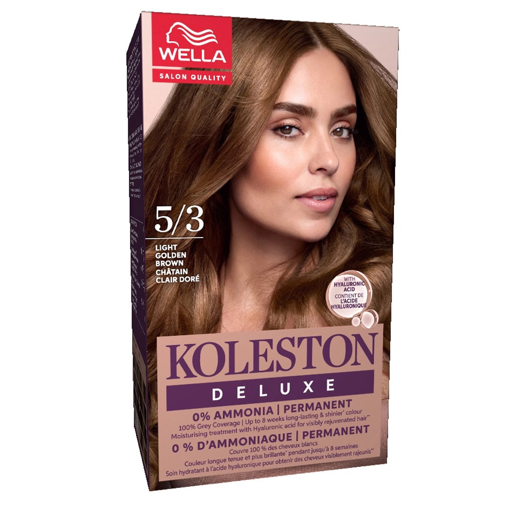 Wella Koleston Deluxe Ammonia-Free Kit Hair Dye 5/3 Light Golden Brown