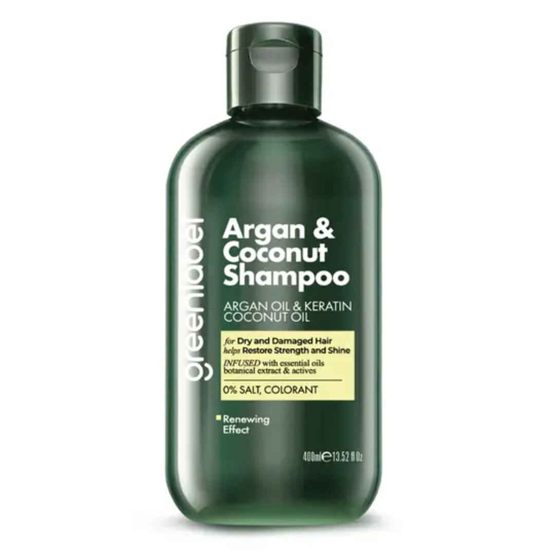 Greenlabel Argan &amp; Coconut Oil Enriched Keratin Shampoo 400 ml