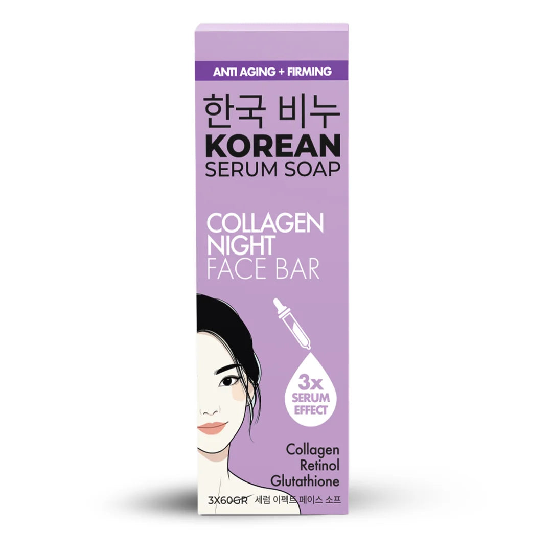 Greenlabel Korean Collagen Night Soap – 3 Piece