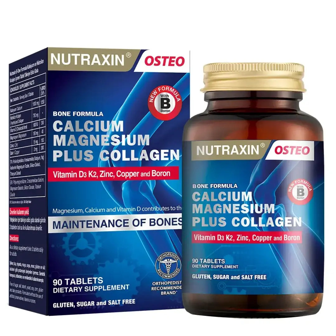Nutraxin B-One Formula Calcium-Magnesium Plus Collagen – 90 Tablets