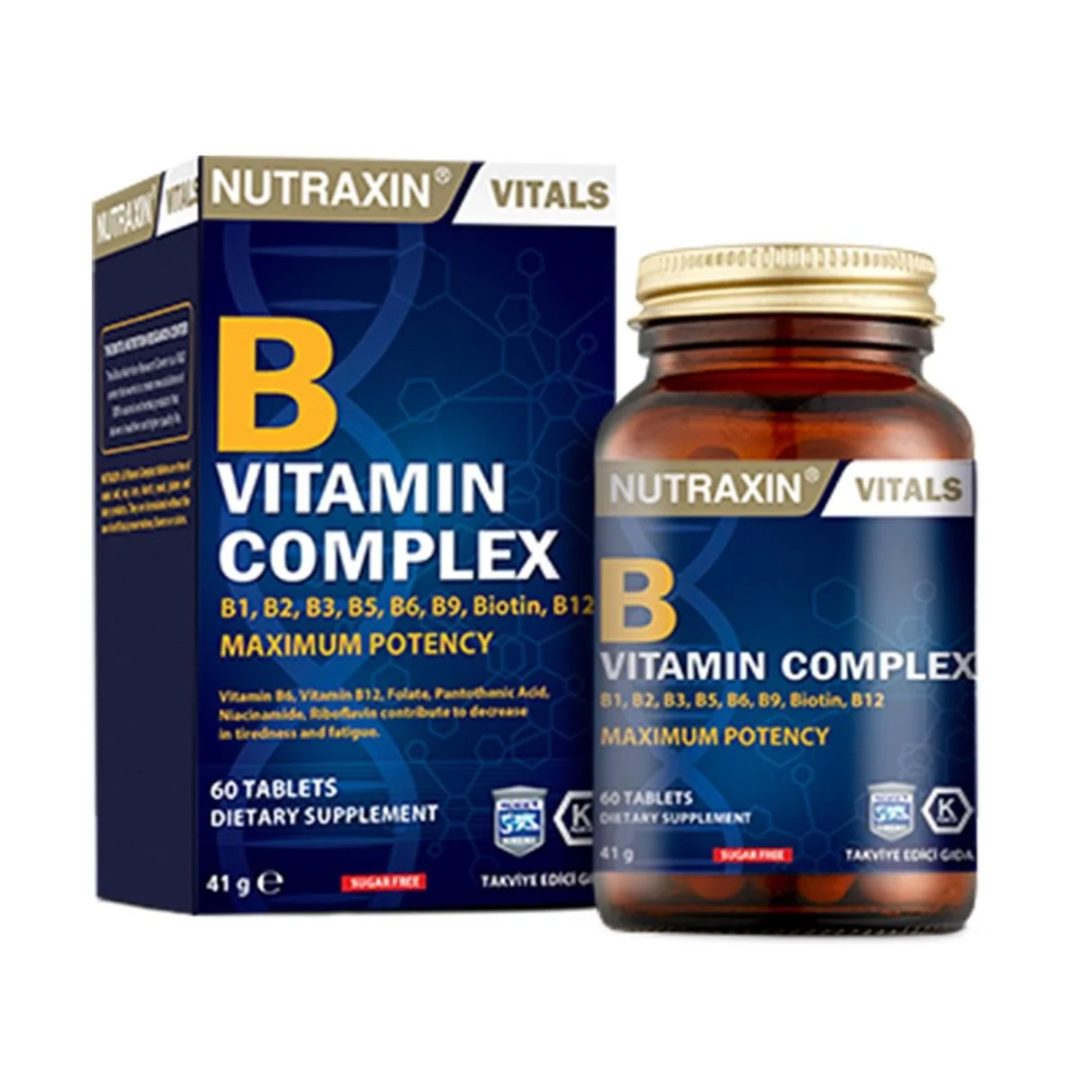 Nutraxin B Vitamin Complex - 60 Tablets