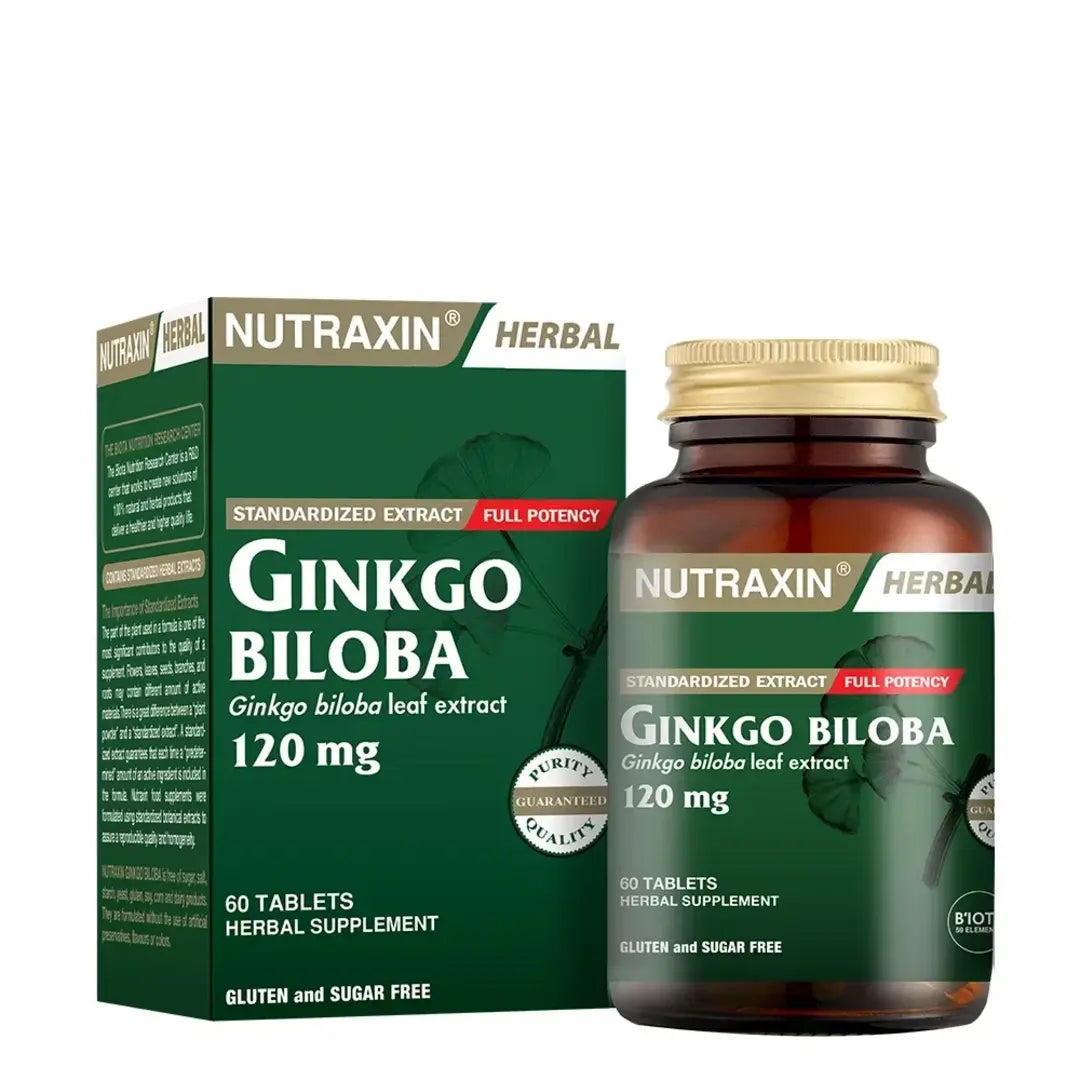 Nutraxin Ginkgo Biloba 60 Tablets