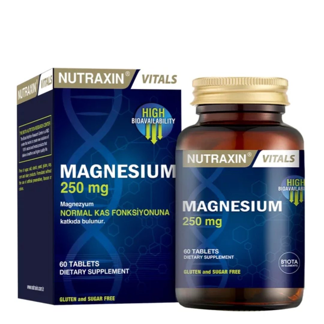 Nutraxin Magnesium Citrate 250 Mg - 60 Tablets
