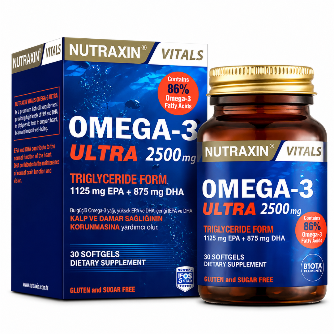 Nutraxin Omega-3 Ultra 2500 Mg - 30 Softgel Capsules