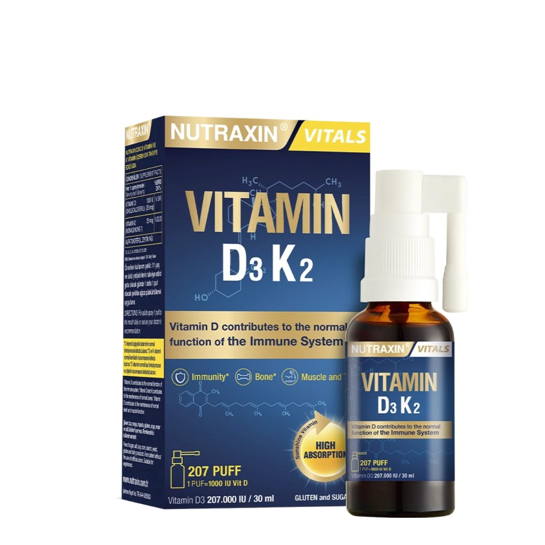 Nutraxin Vitamin D3K2 Spray