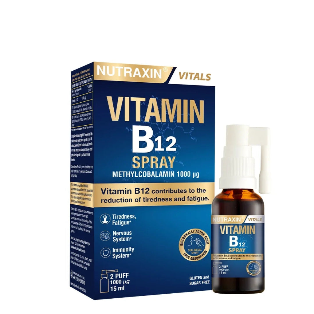 Nutraxin Vitamin B12 Spray – 15 ml