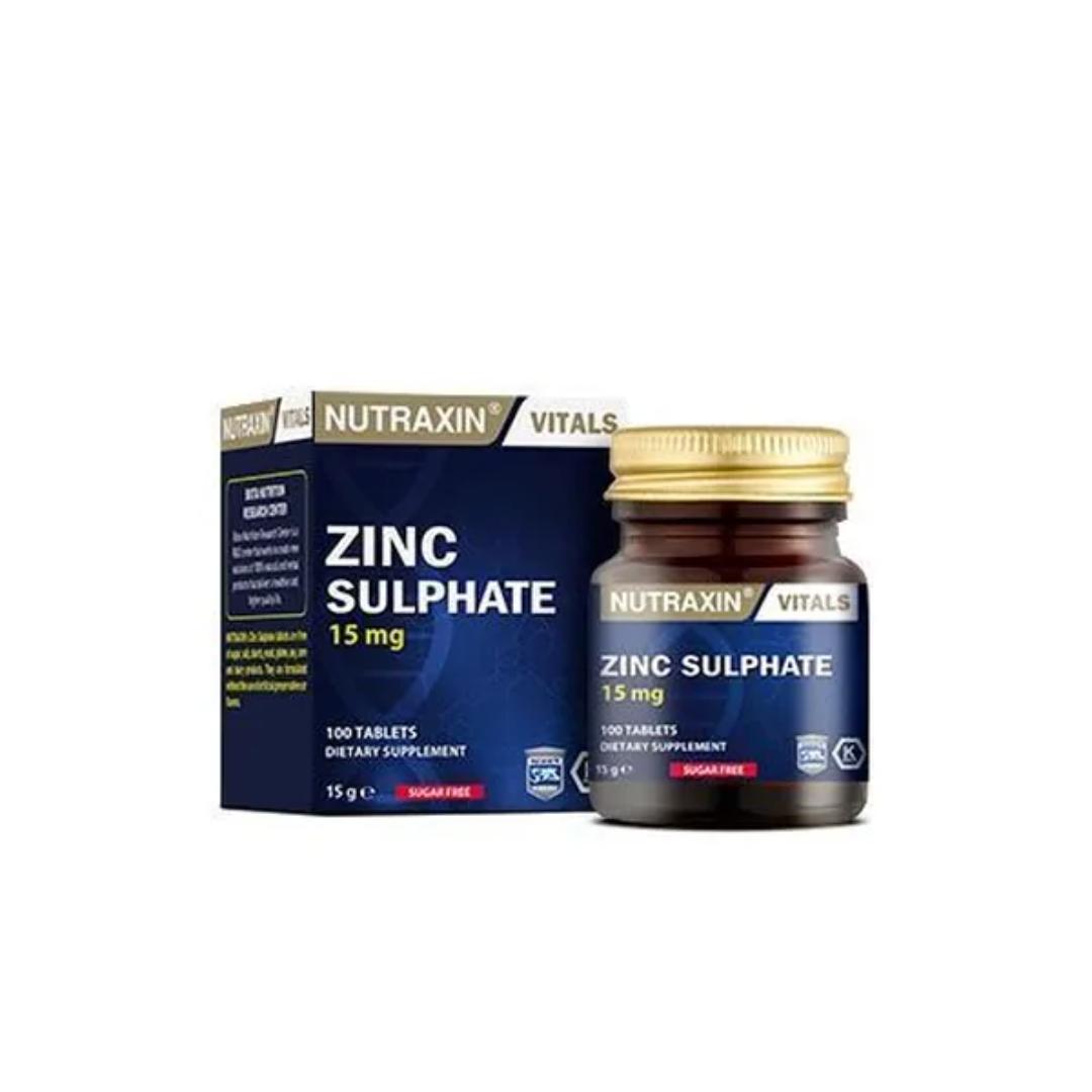 Nutraxin Zinc Sulphate 100 Tablets