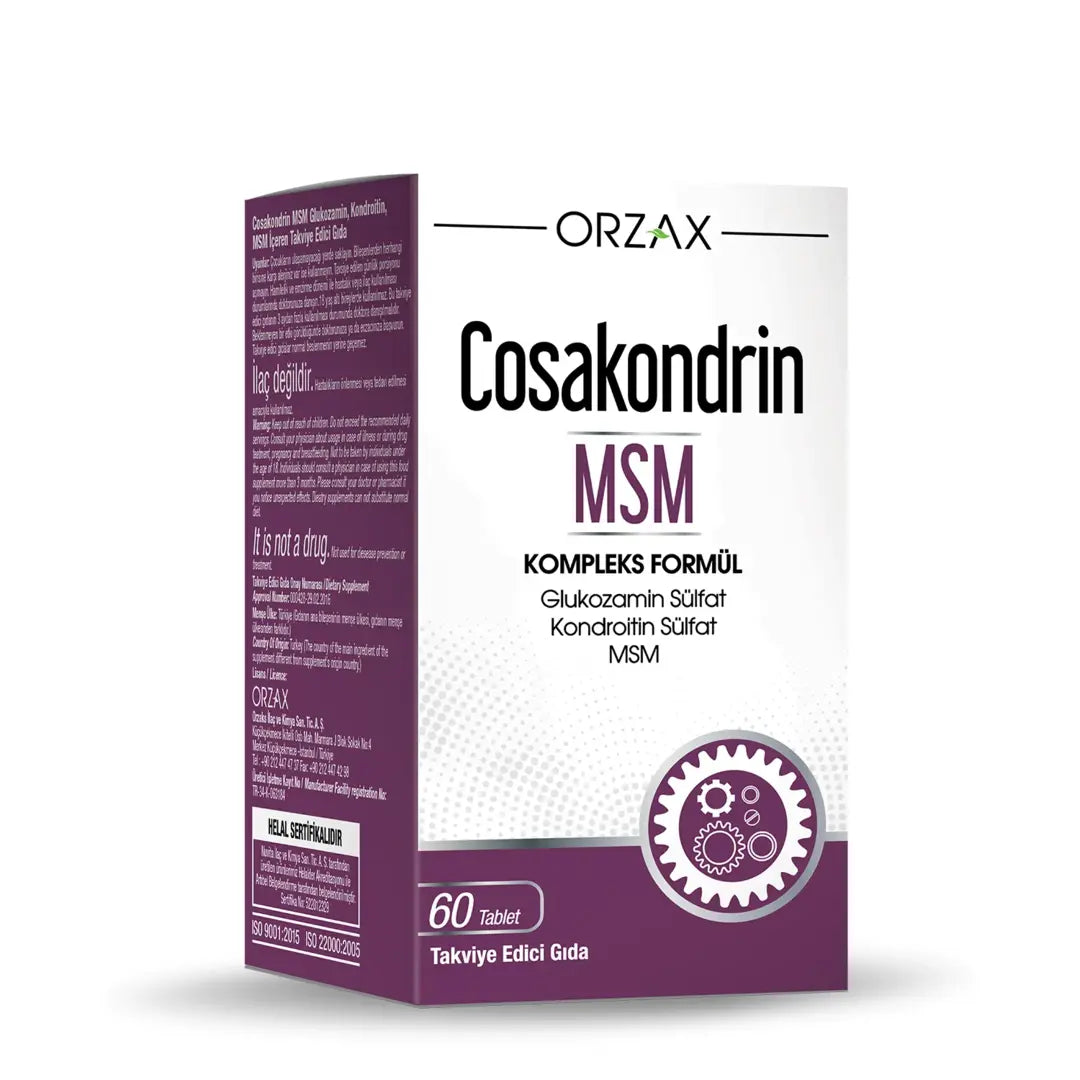 Orzax Cosakondrin MSM 60 Tablets
