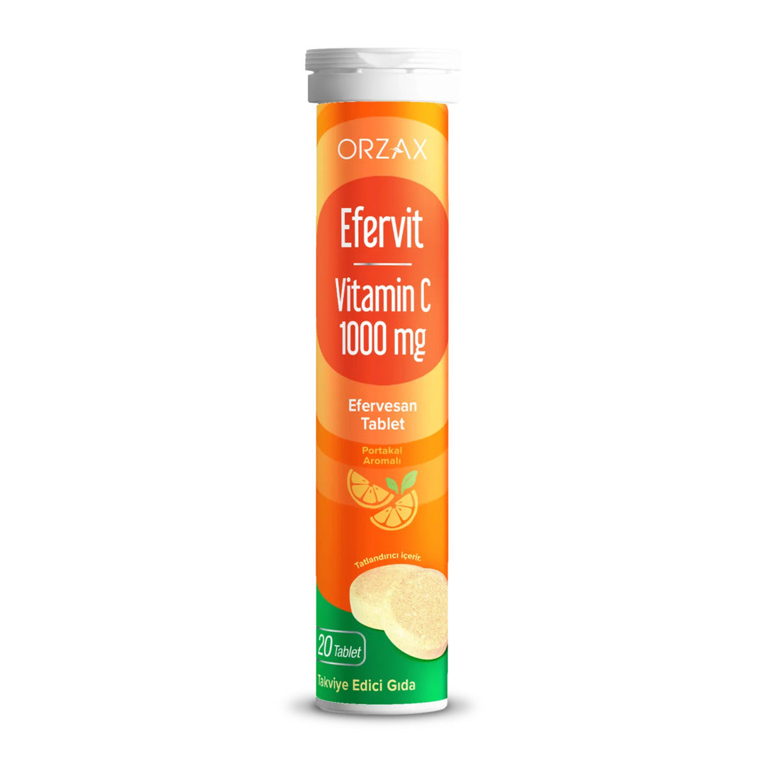 Orzax Efervit Vitamin C 1000 mg 20 Effervescent Tablets
