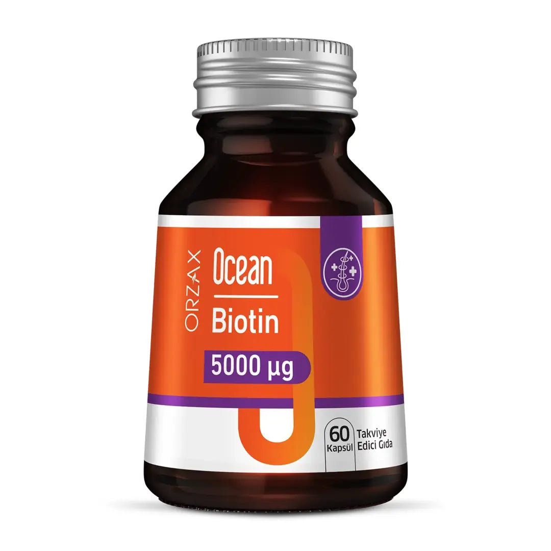 Orzax Ocean Biotin 500 mcg 60 Capsules