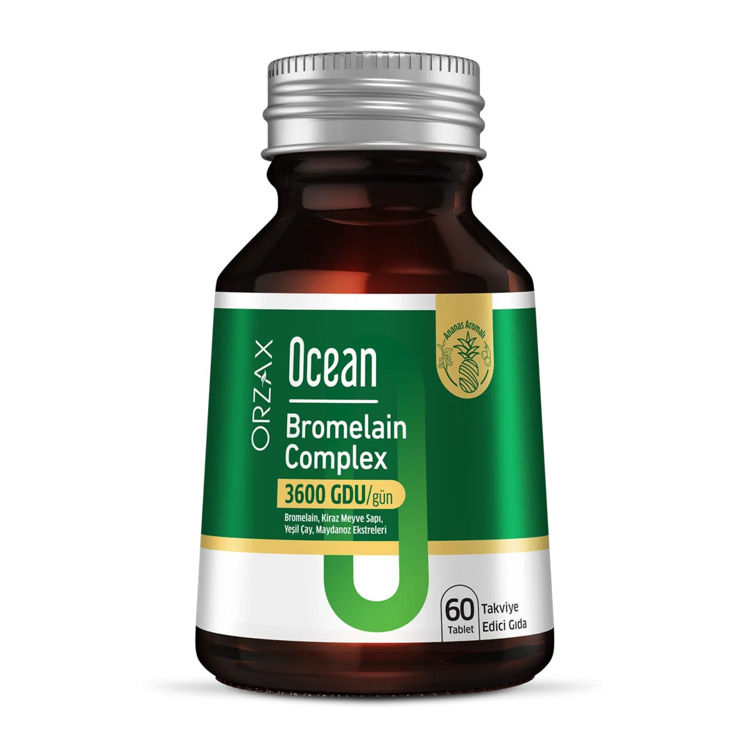 Orzax Ocean Bromelain Complex - 60 Tablets