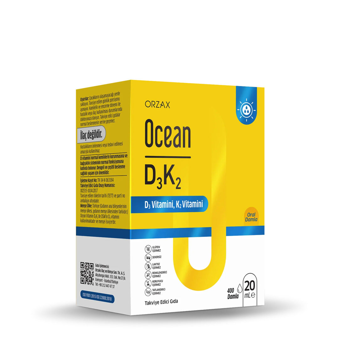 Orzax Ocean D3 + K2 Drops 20 ml