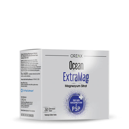Orzax Ocean ExtraMag Magnesium Citrate 30 Effervescent Sachets