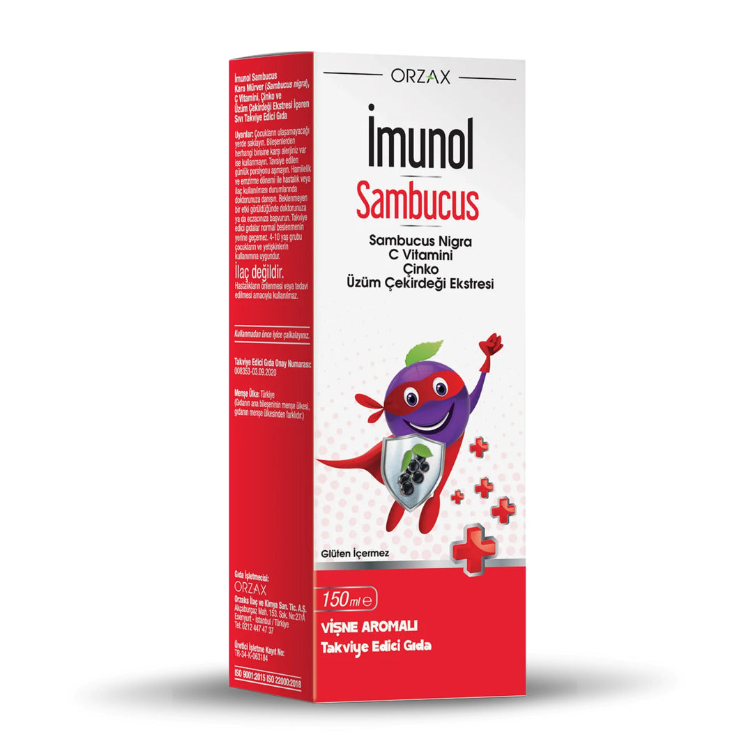 Orzax Ocean Imunol Sambucus Syrup 150 ml