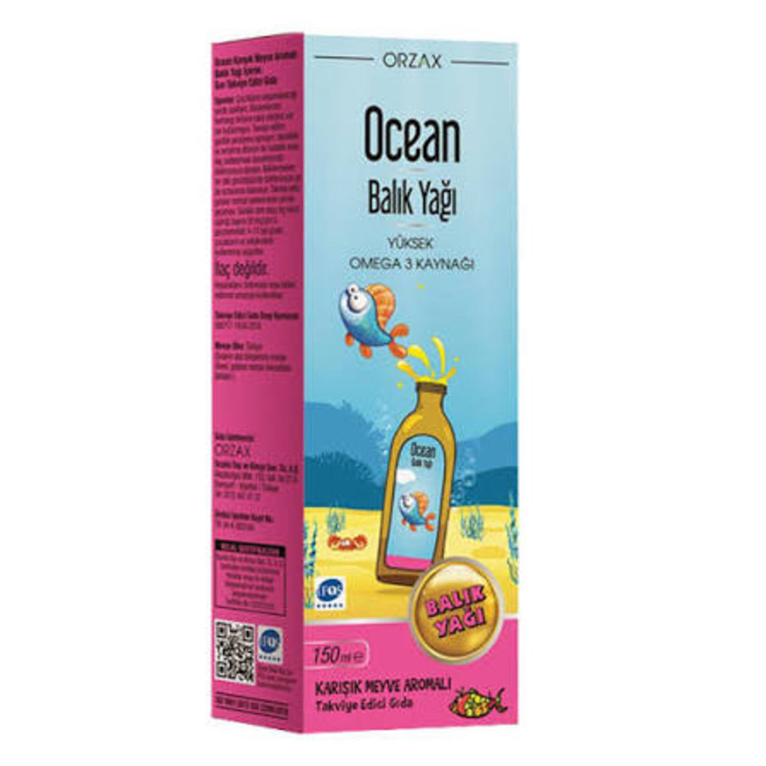 Orzax Ocean Omega 3 Syrup Mixed Fruit 150 ml