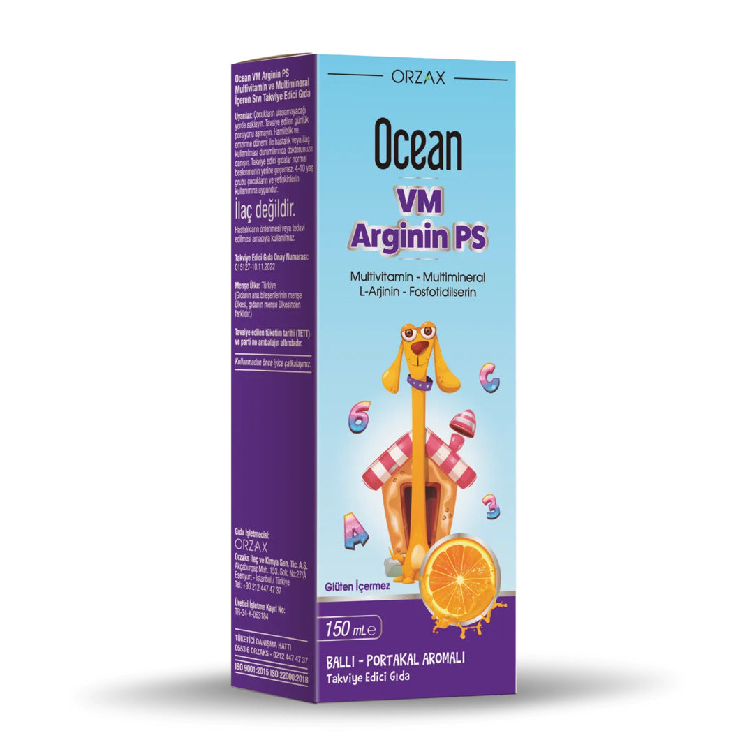 Orzax Ocean VM Arginine PS Syrup 150 ml